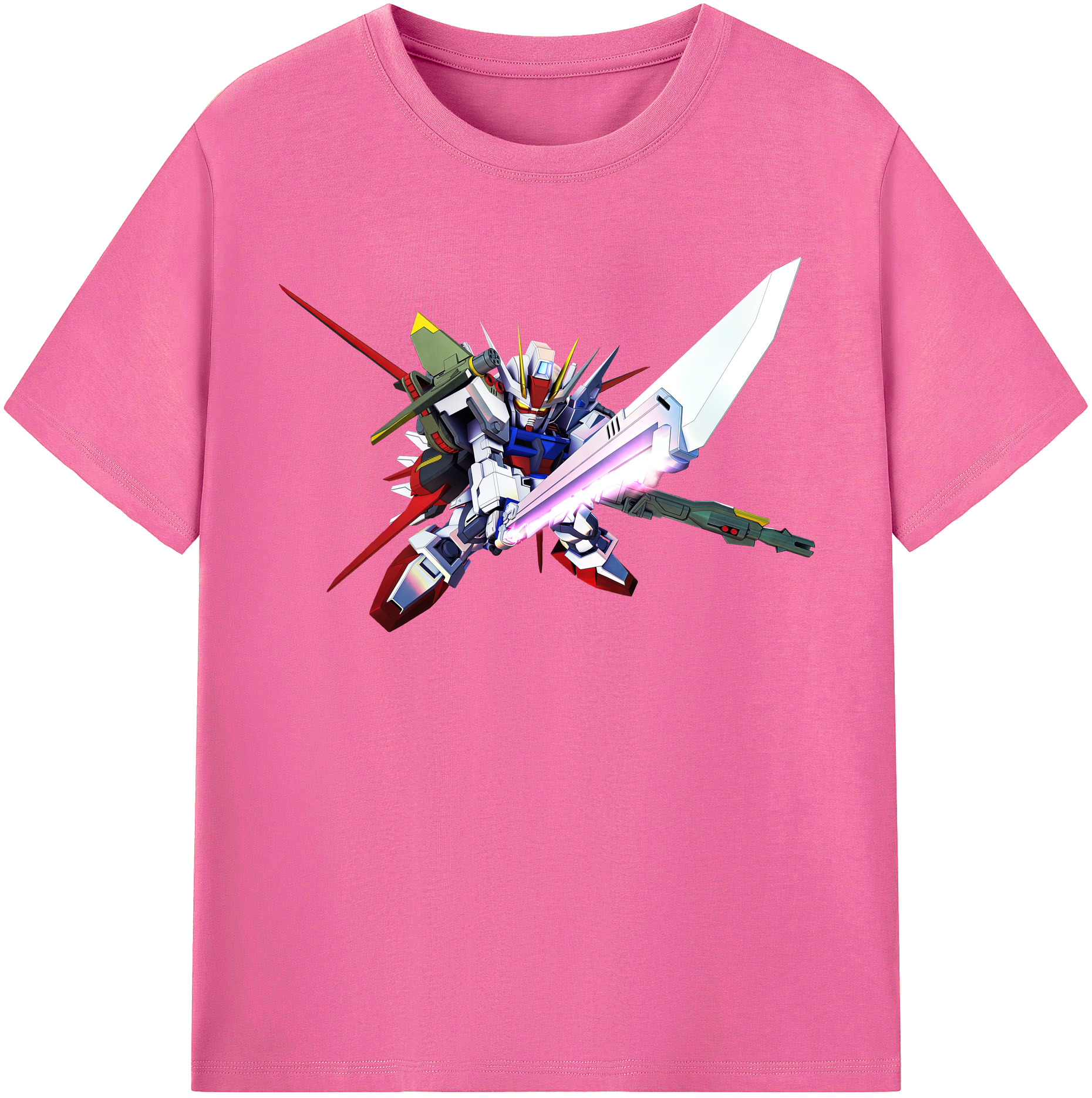 （画像用） 機動戦士ガンダム Mobile Suit Gundam レディースカジュアルプリントTシャツ（綿100％）